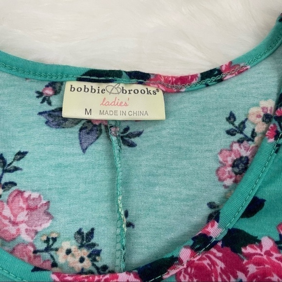 NWOT Bobbie & Brooks Bell Sleeve, Scoop Neck Tunic Floral Print, Size Medium - Picture 4 of 6
